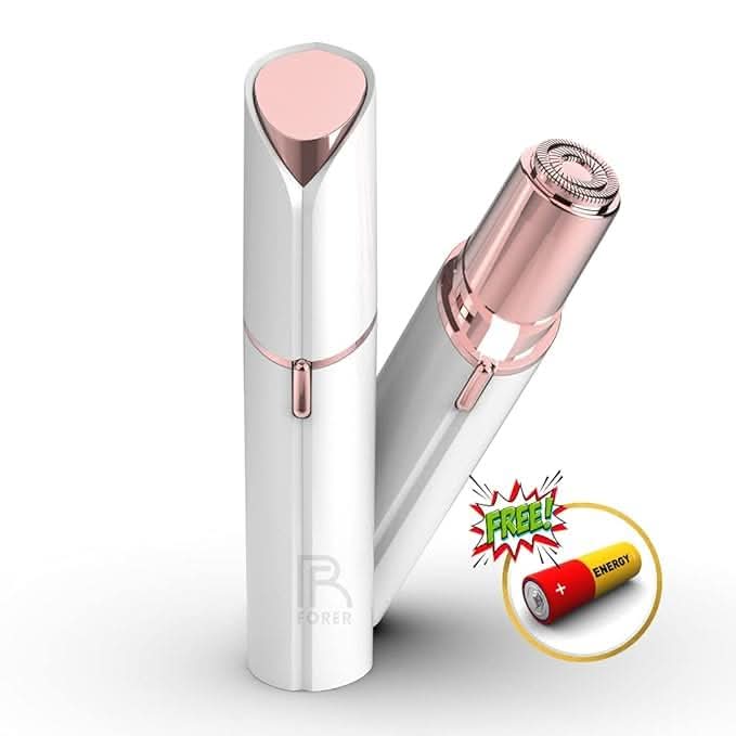 Facial Hair Remover for Women – Electric Painless, Portable, Battery-Powered (White) - Instant Delivery