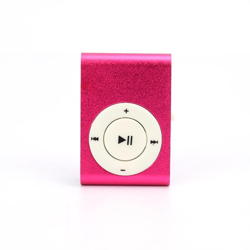 Jaerb Mini MP3 Player with Clip – Rechargeable LED Music Player for Travel, School & Outdoor Use