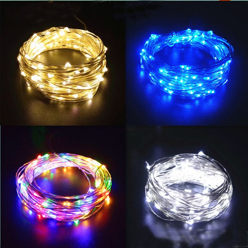 Solar LED String Lights, Waterproof Copper Wire