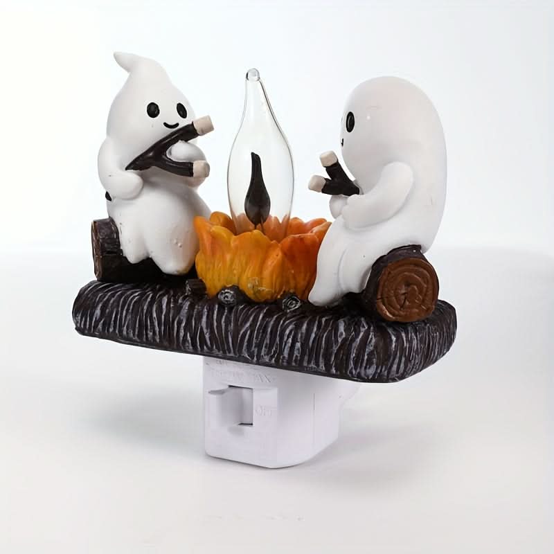 Ghost Campfire Flickering Night Light - 3D LED Faux Campfire