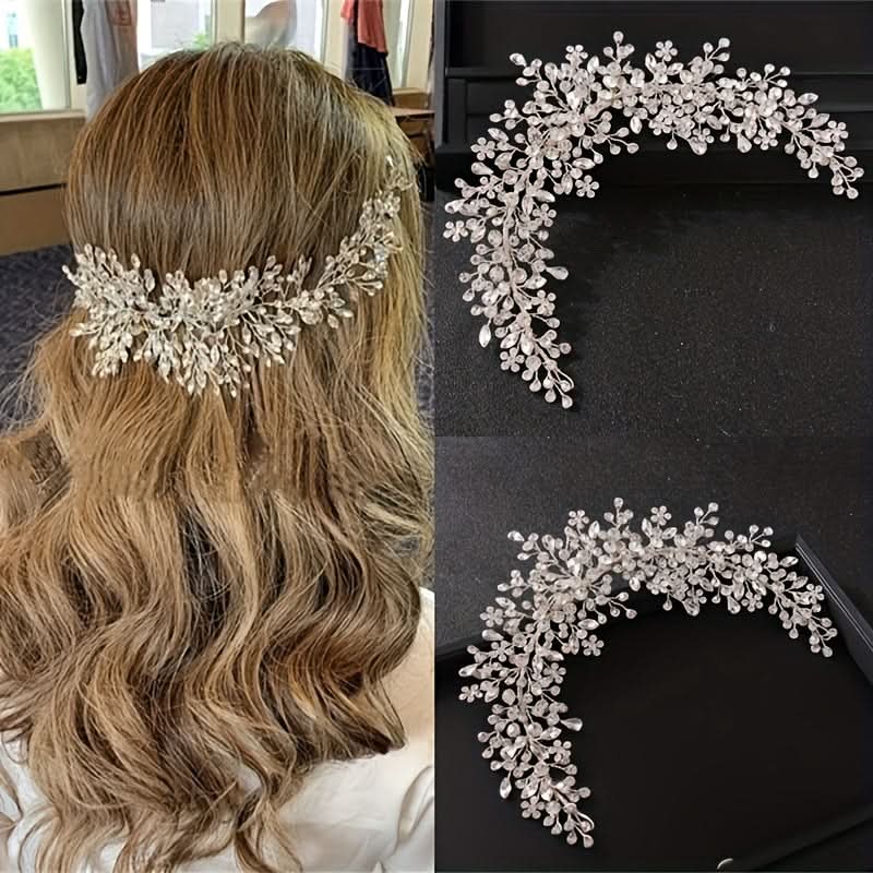 Elegant Boho Pearl Flower Wedding Hair Clip