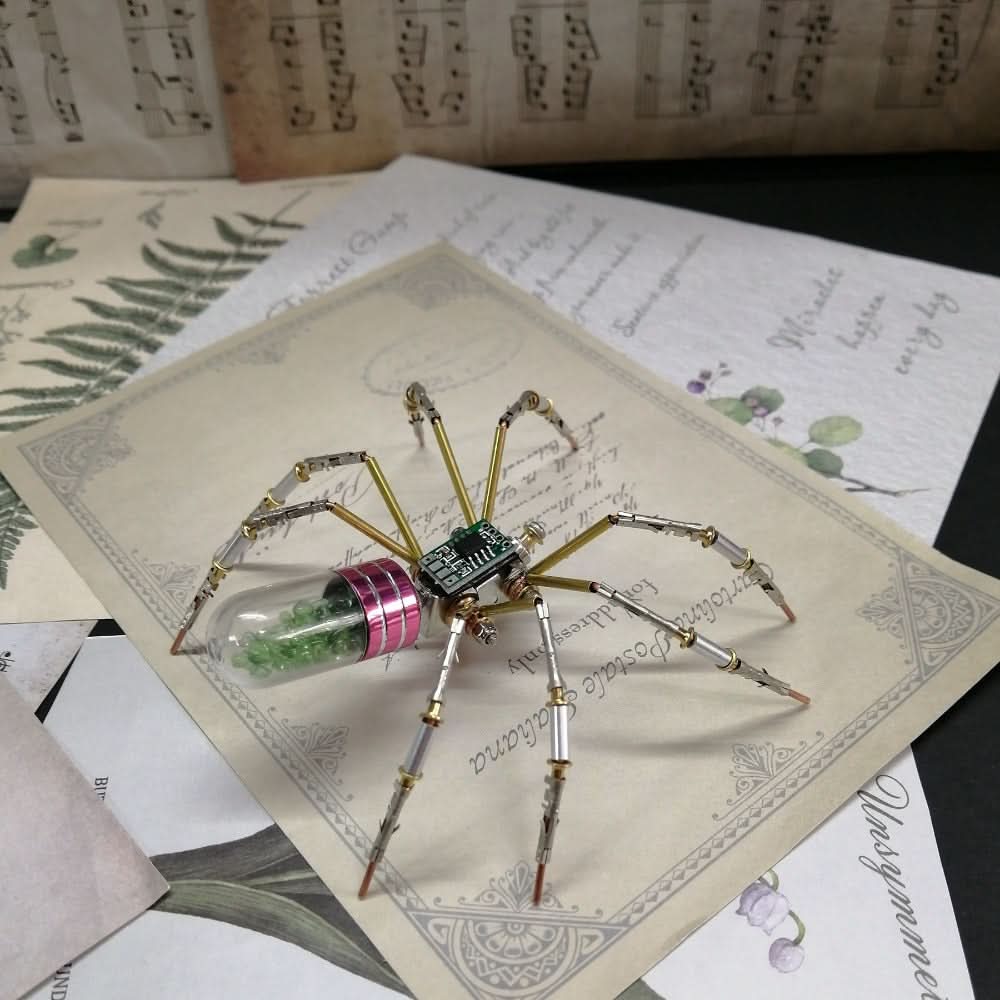 3D Metal Steampunk Mechanical Spider DIY Craft Kit