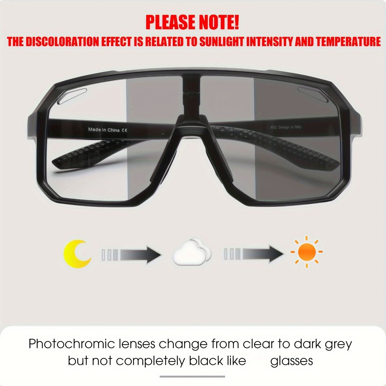 Classic Racing Cycling Glasses – Photochromic Outdoor Eyewear