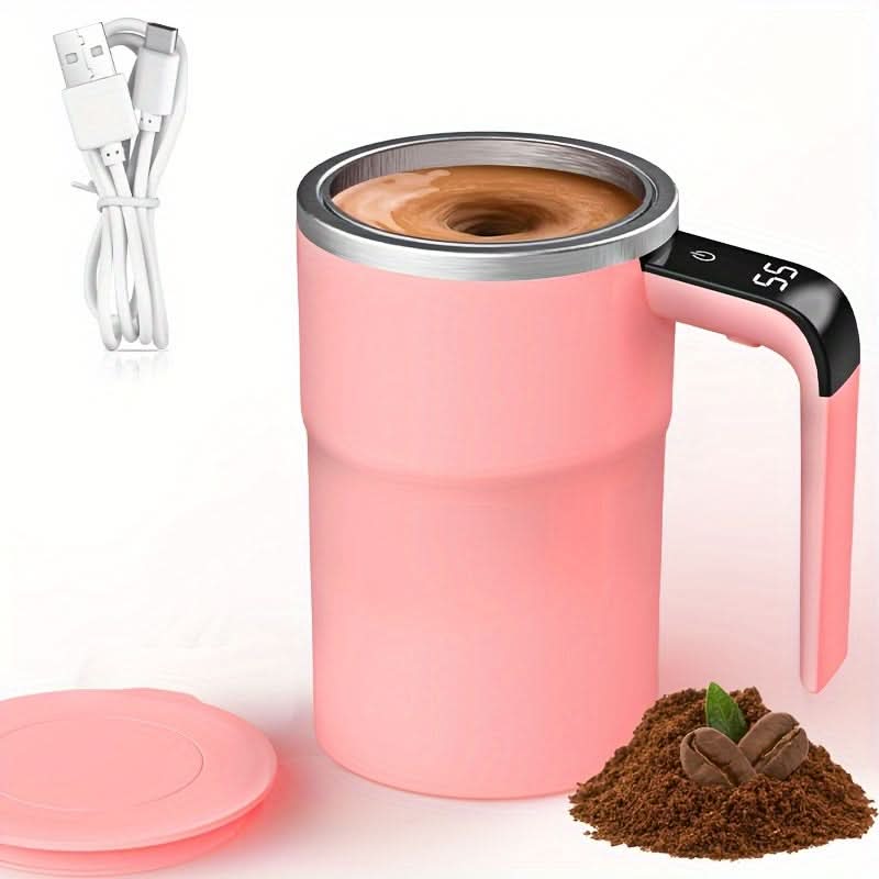 Smart Tumbler 12oz - Digital Display, USB Rechargeable Stainless Steel Mug