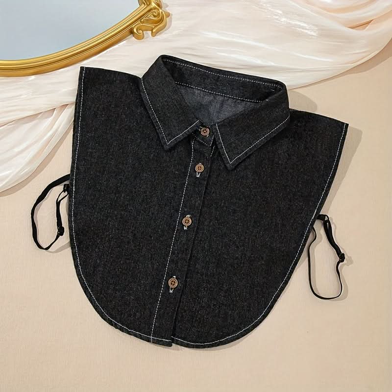 Chic Detachable Denim Faux Collar Accessory