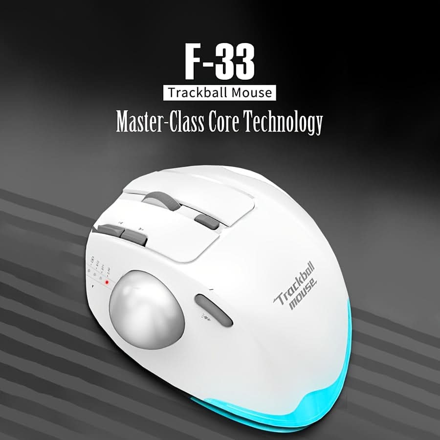 Dual Mode Wireless Trackball Mouse - 2.4G & Bluetooth