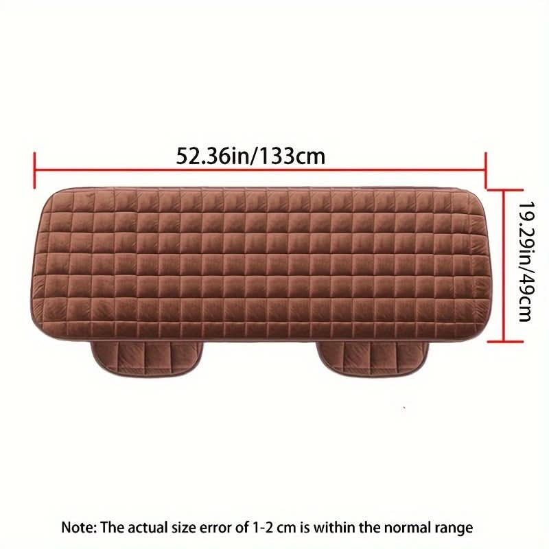 Car Back Seat Cover – Plush Non-Slip Rear Seat Cushion