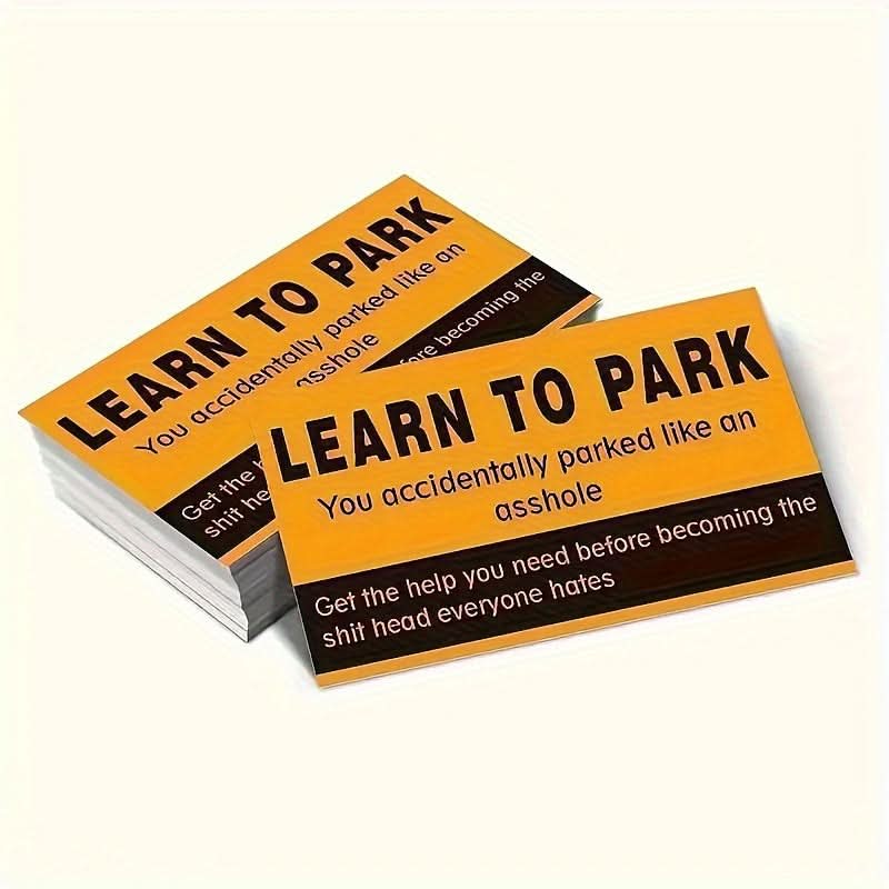 Parking Stickers – Humorous Irregular Decals | Novelty Car Warning Labels