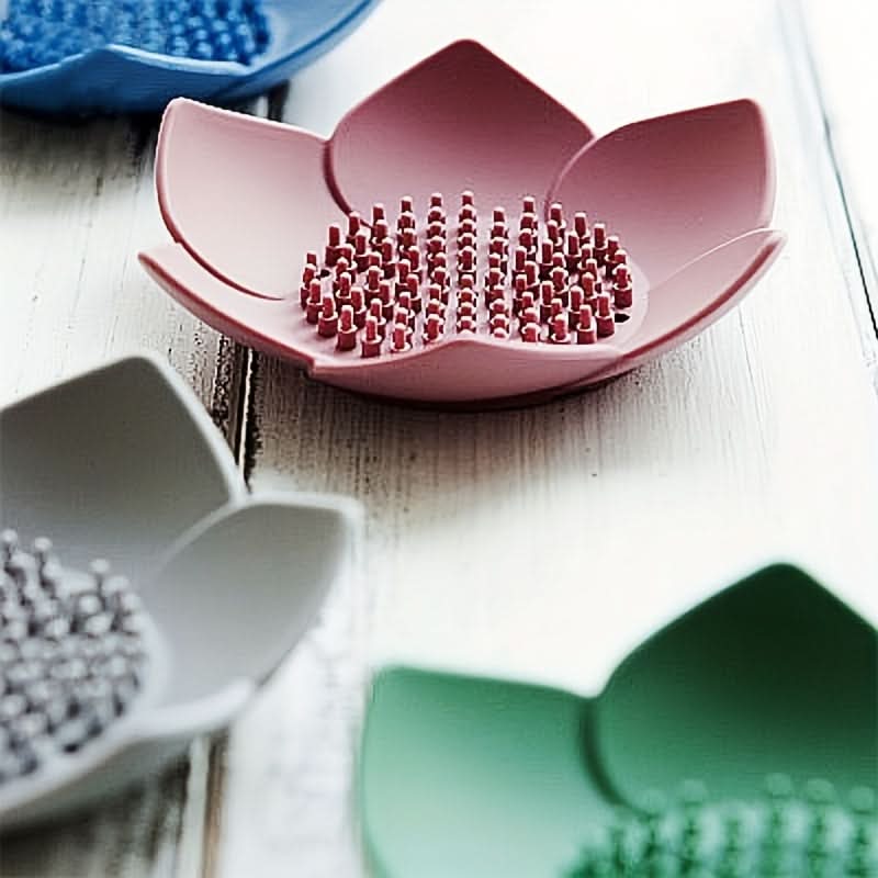 Lotus Design Silicone Soap Box – Stylish & Functional
