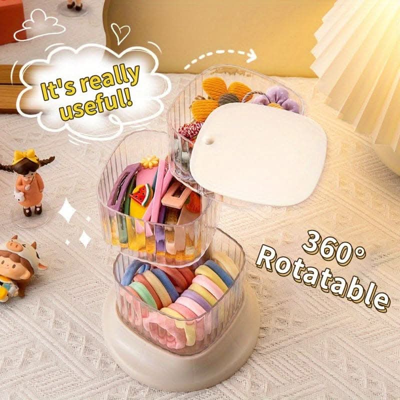 Transparent Jewelry Storage Box – Hairpins & Head Ropes