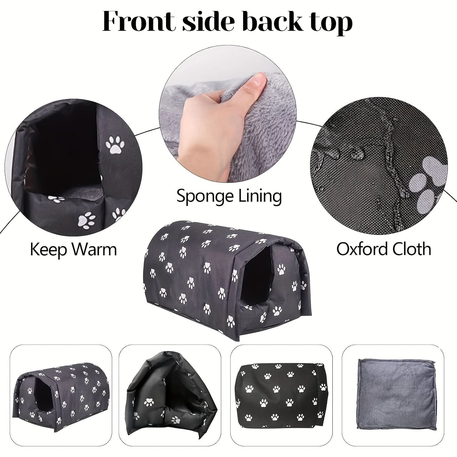 Waterproof Foldable Outdoor Cat Shelter Bed