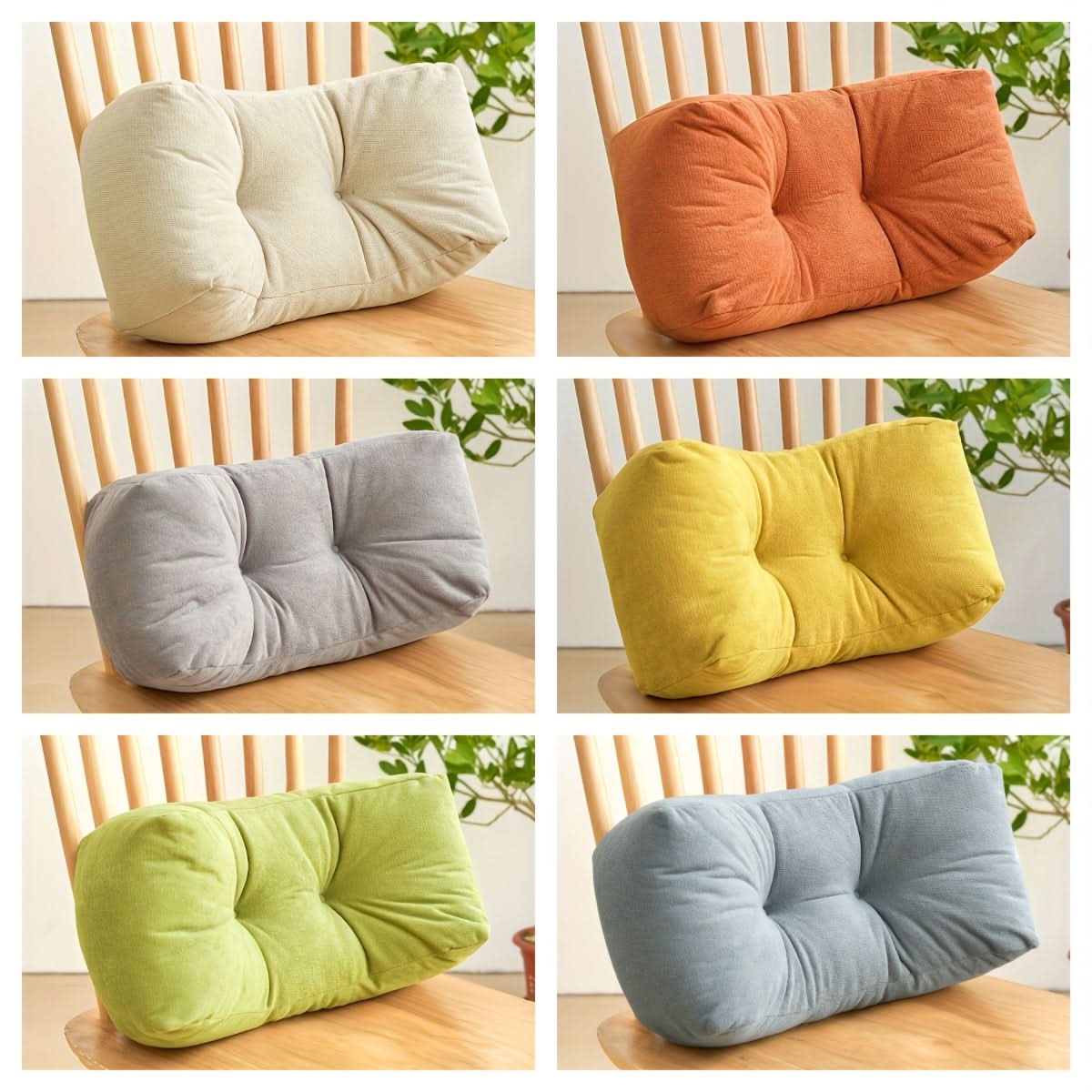 Lumbar Pillow – Ergonomic Backrest for Office, Napping & Study