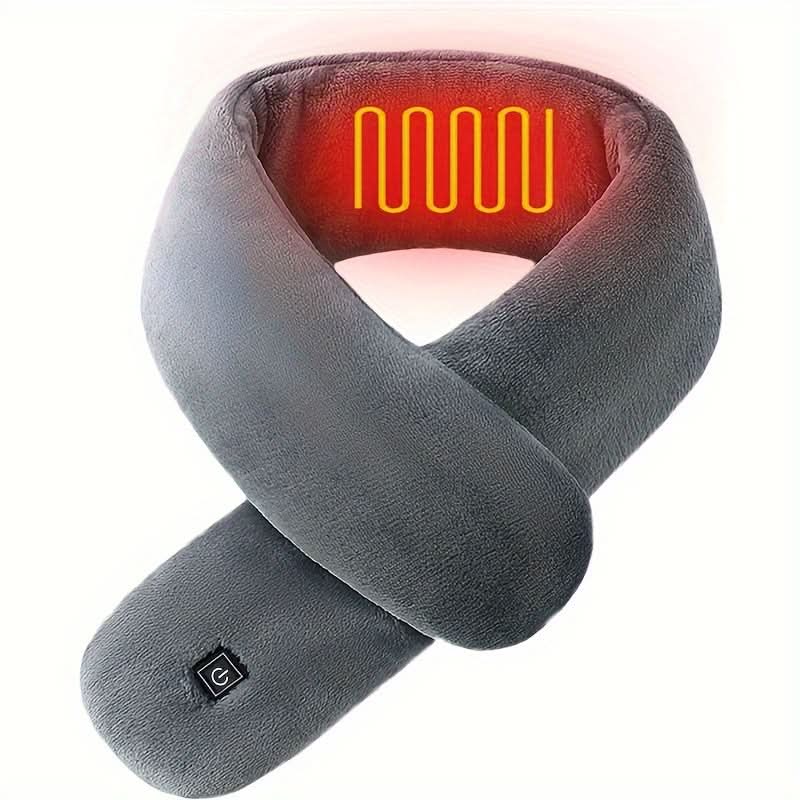 USB Heated Scarf – 3 Heat Settings, Washable Neck Warmer