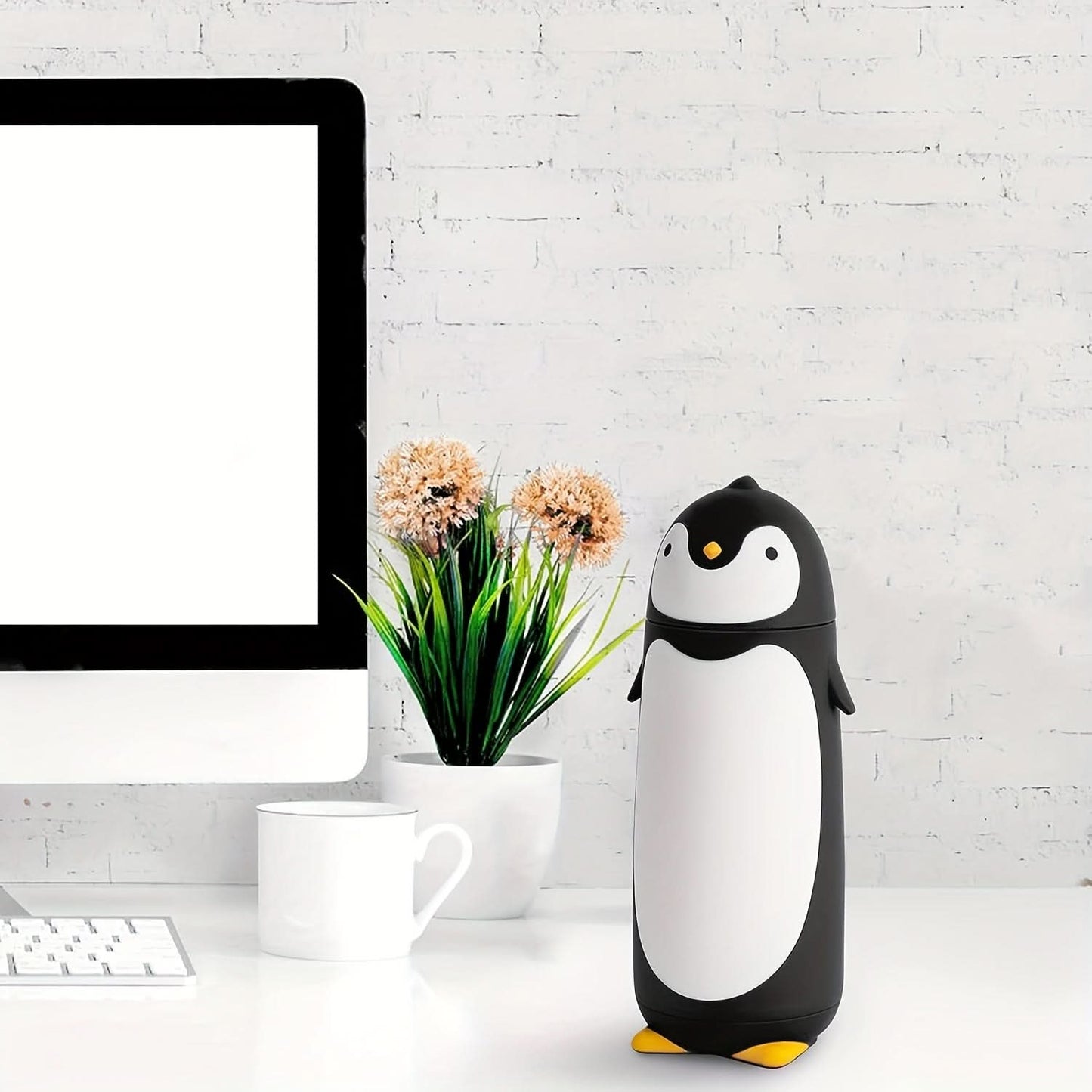280ml Double-Wall Glass Penguin Tumbler