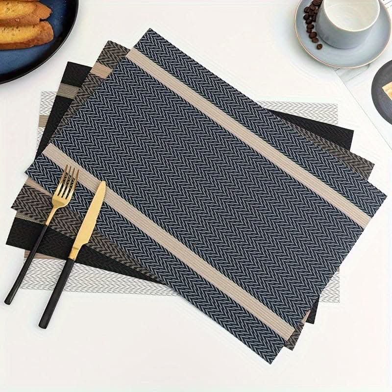 Nordic Style Square Placemats - 4/6/8pcs Elegant Table Protectors