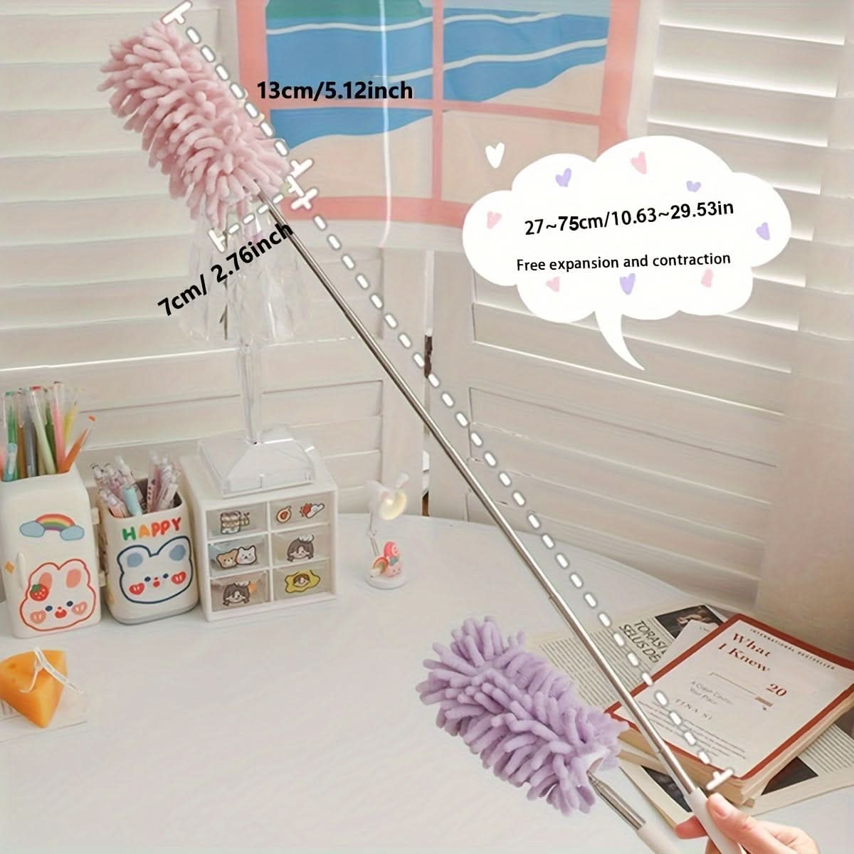 Mini Extendable Microfiber Car Dusting Brush
