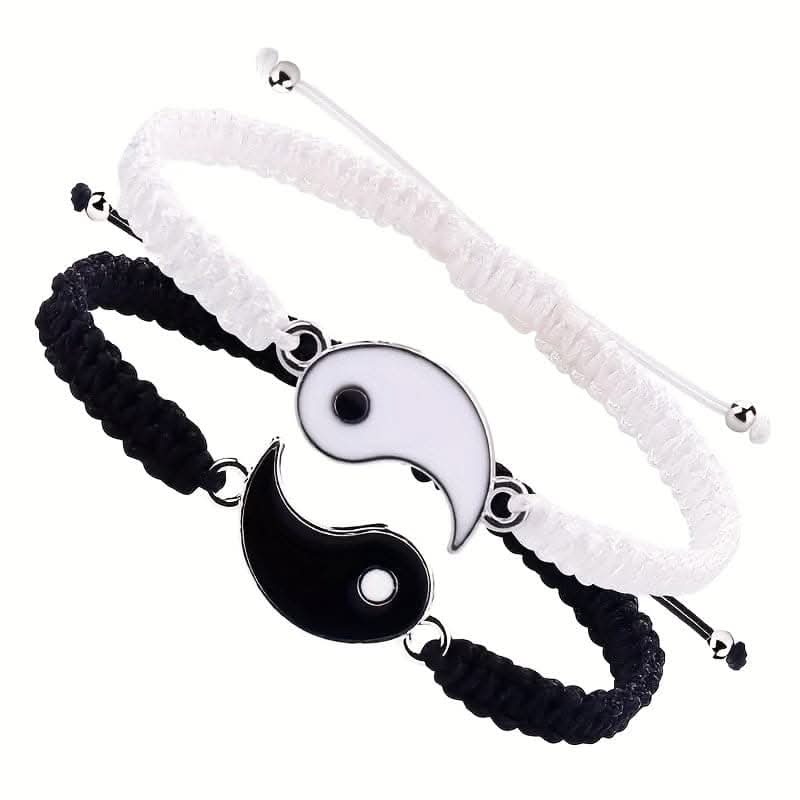 Elegant Yin Yang Best Friend Bracelets – 2 Pcs. Set