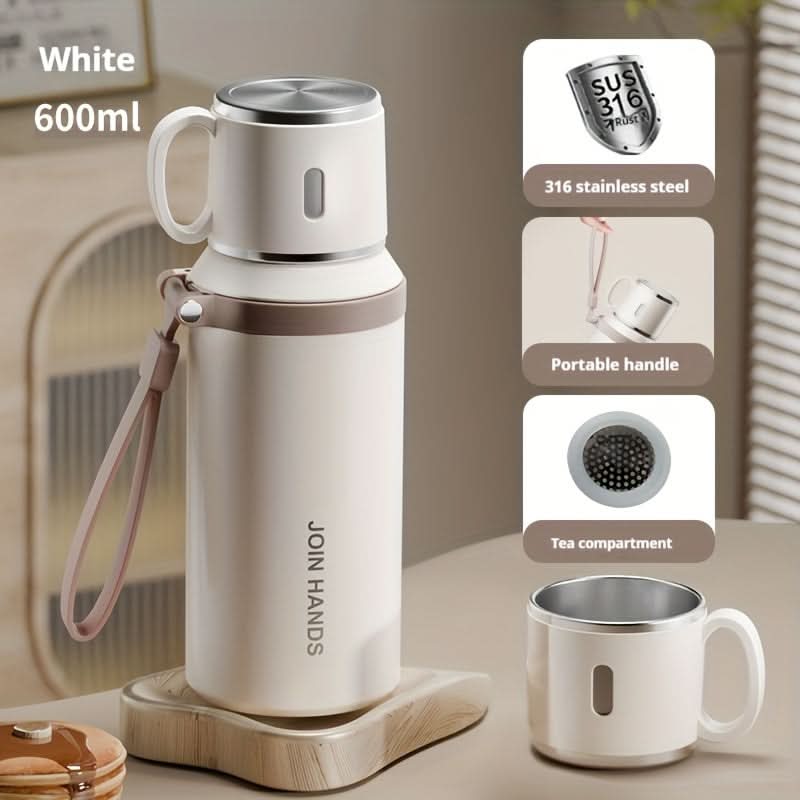 Stainless Steel Vacuum Flask – Double-Walled Insulated Bottle