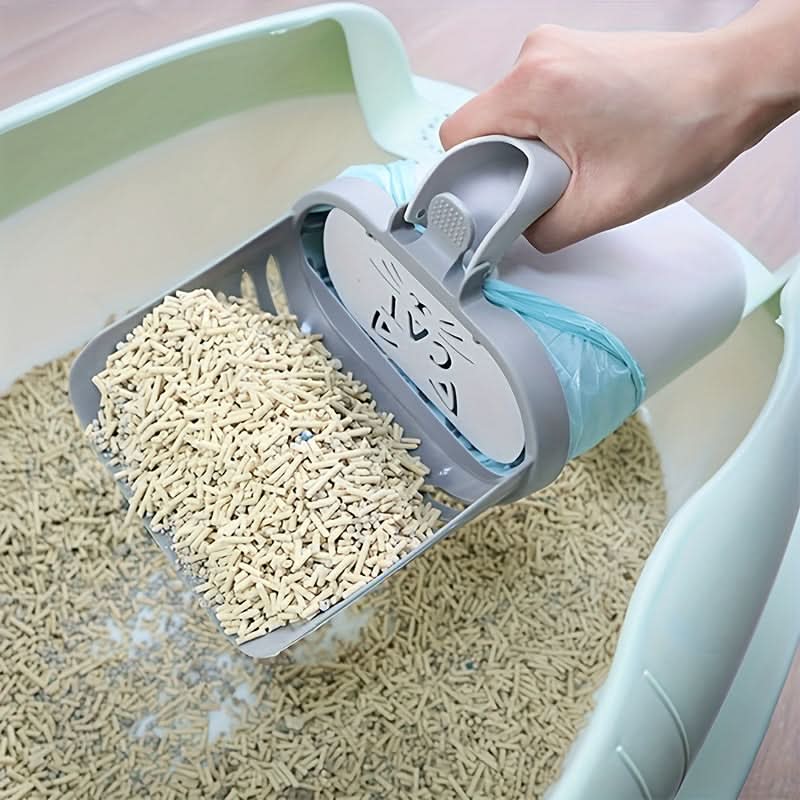 Cat Litter Scoop with Bag Holder