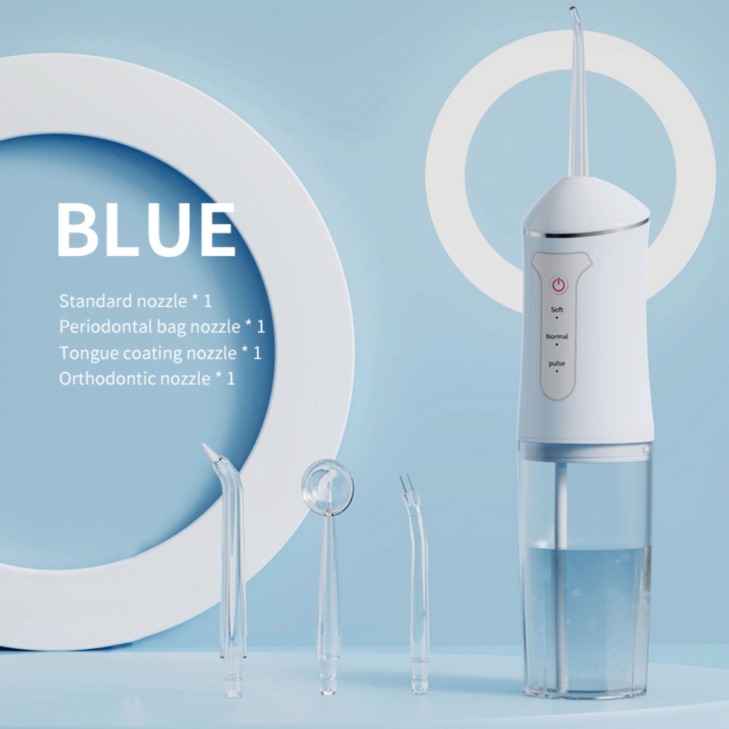 Cordless 4-in-1 Water Flosser – USB Rechargeable