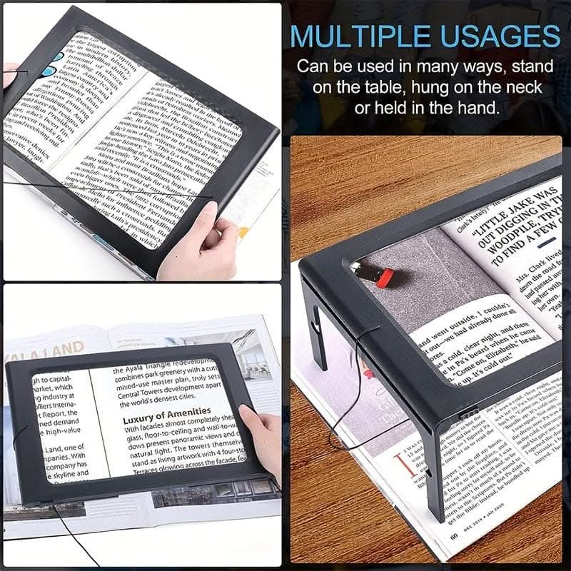 Rechargeable Magnifying Glass with Light-Table-Shaped