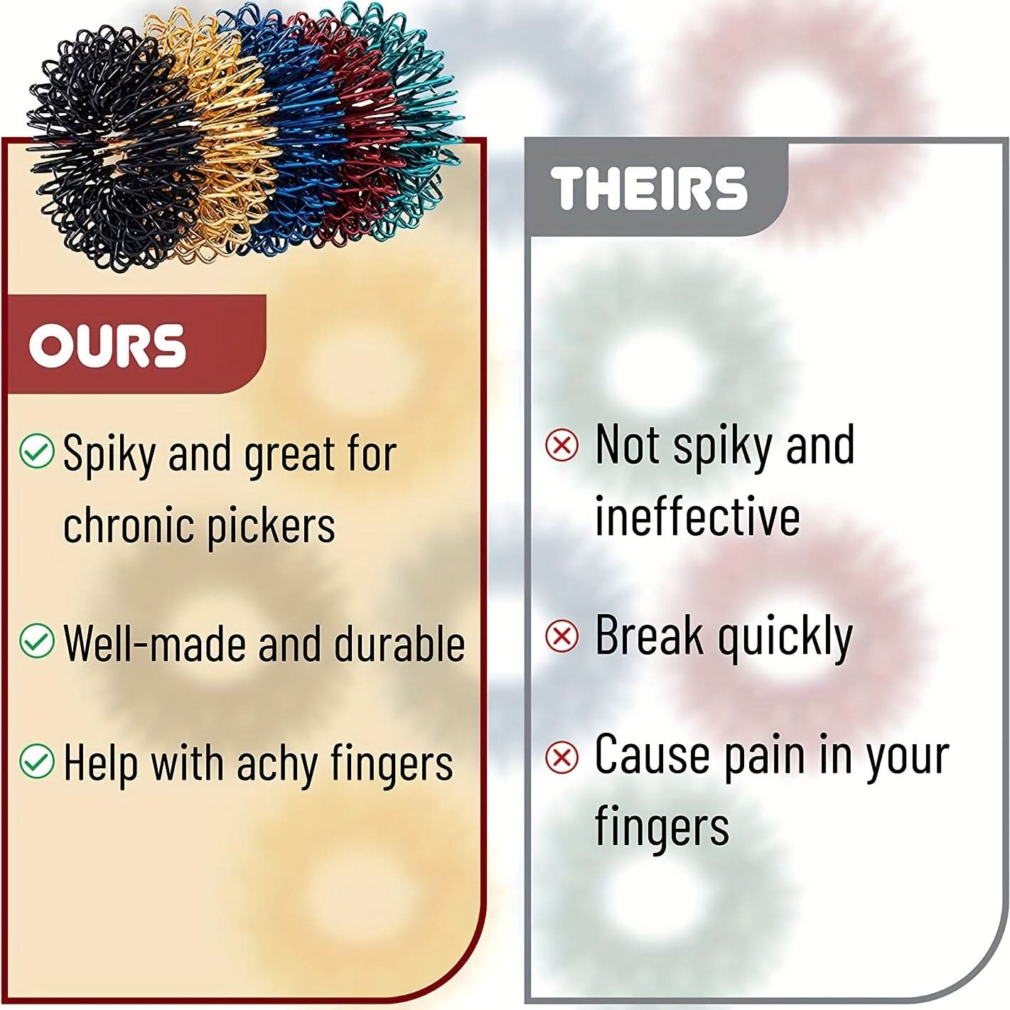 10 Pack Stress Relief Fidget Rings - Massager for ADHD, Autism & Stress Reduction!