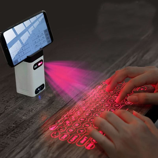 Wireless Laser Projection Keyboard with Power Bank