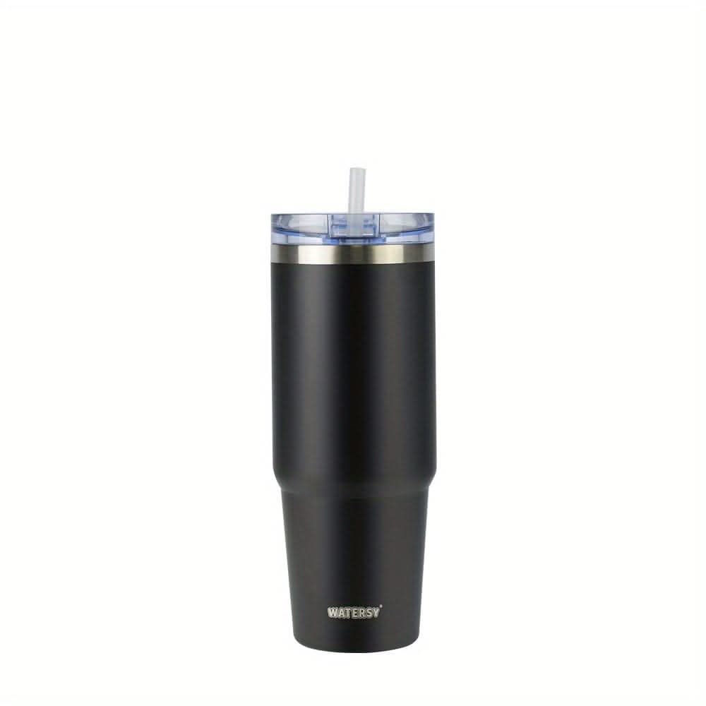 30oz Stainless Steel Tumbler with Straw