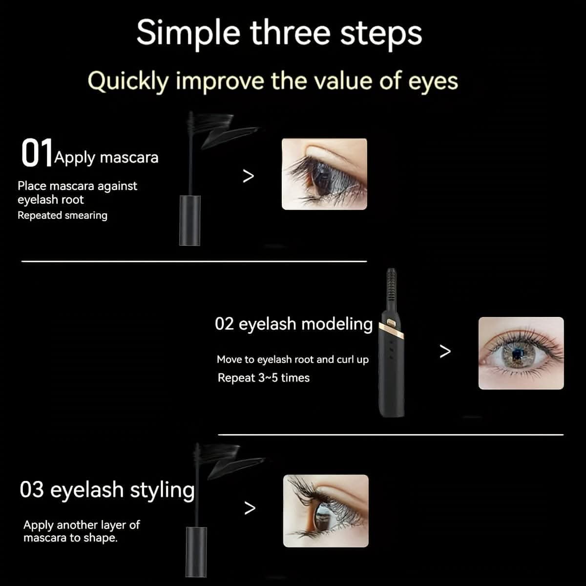 Portable Electric Eyelash Curler