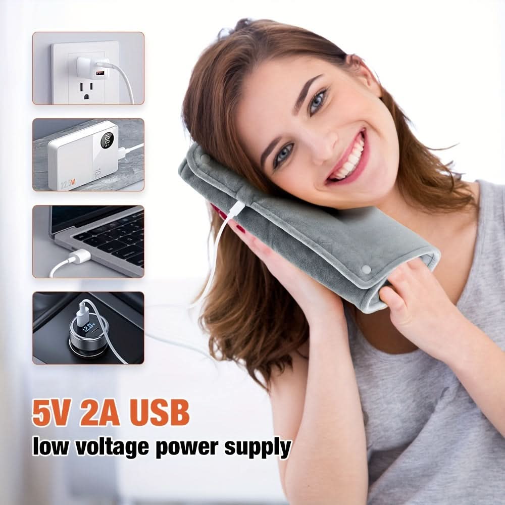 USB Heated Hand Warmer, Portable Electric Heat Pad