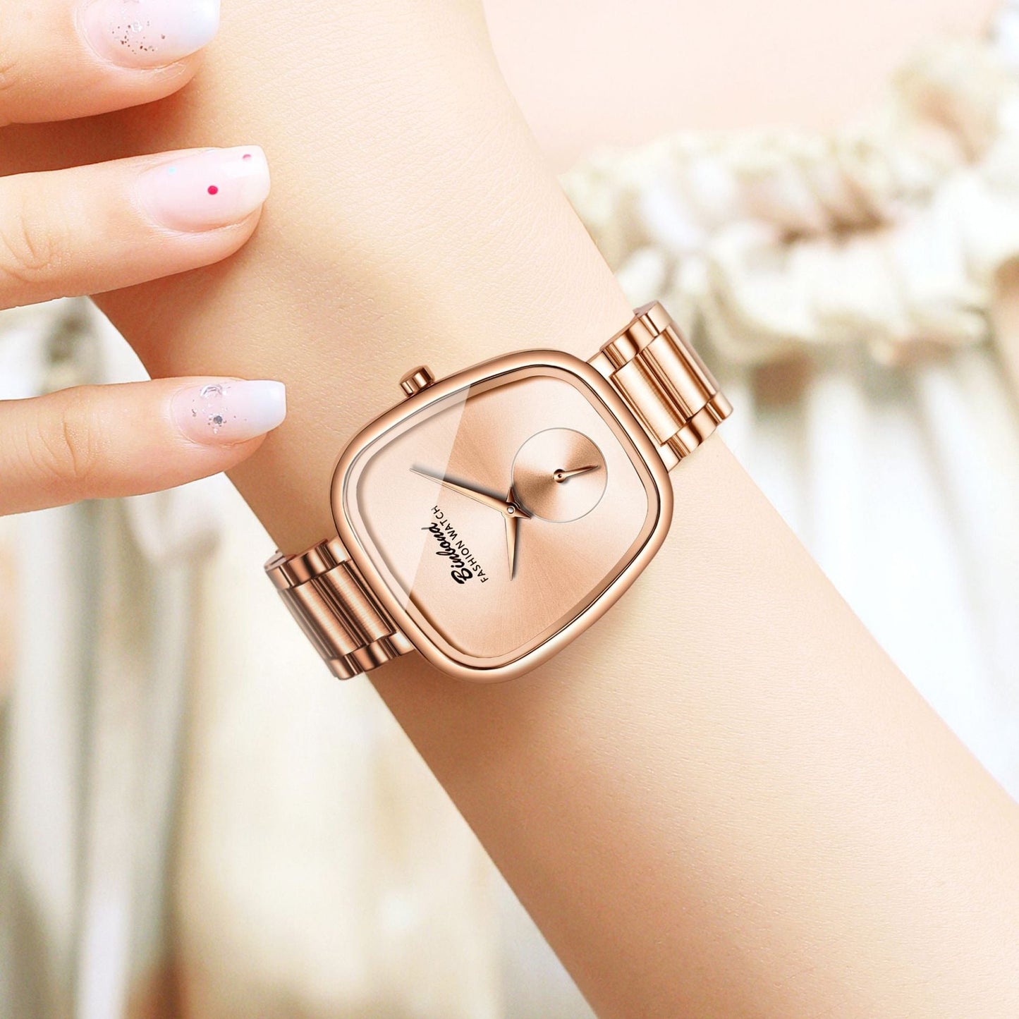 Binbond Waterproof Stainless Steel Quartz Watch for women & Girls
