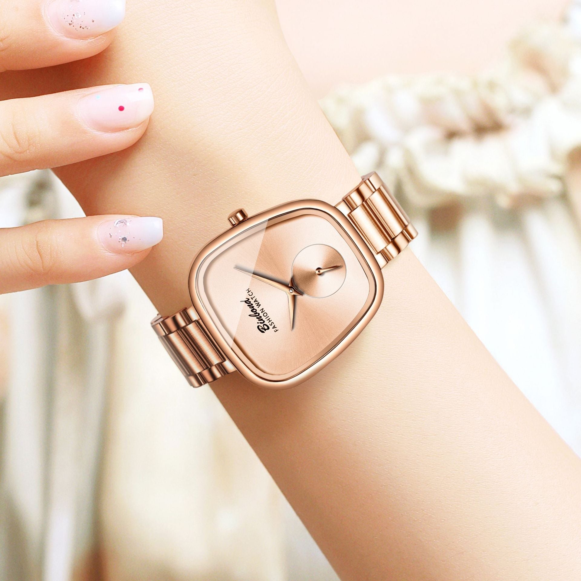 Binbond Waterproof Stainless Steel Quartz Watch for women & Girls