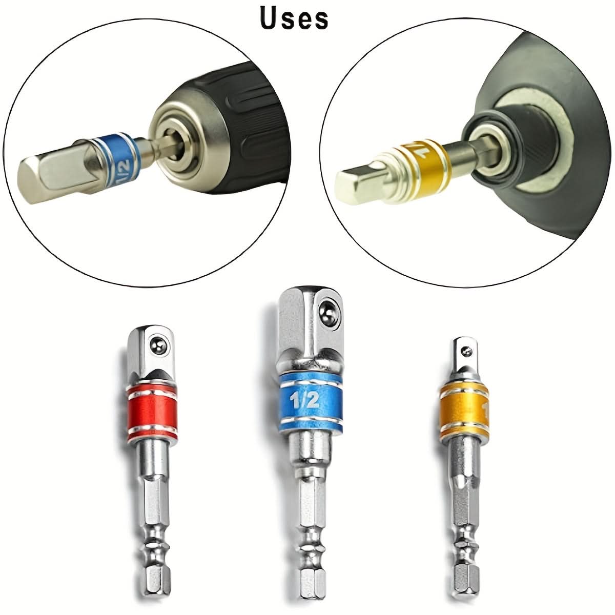 3-Piece Hex Shank Impact Bit Set