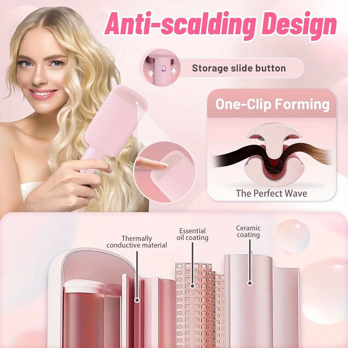 32mm U-Shaped Curling Wand
