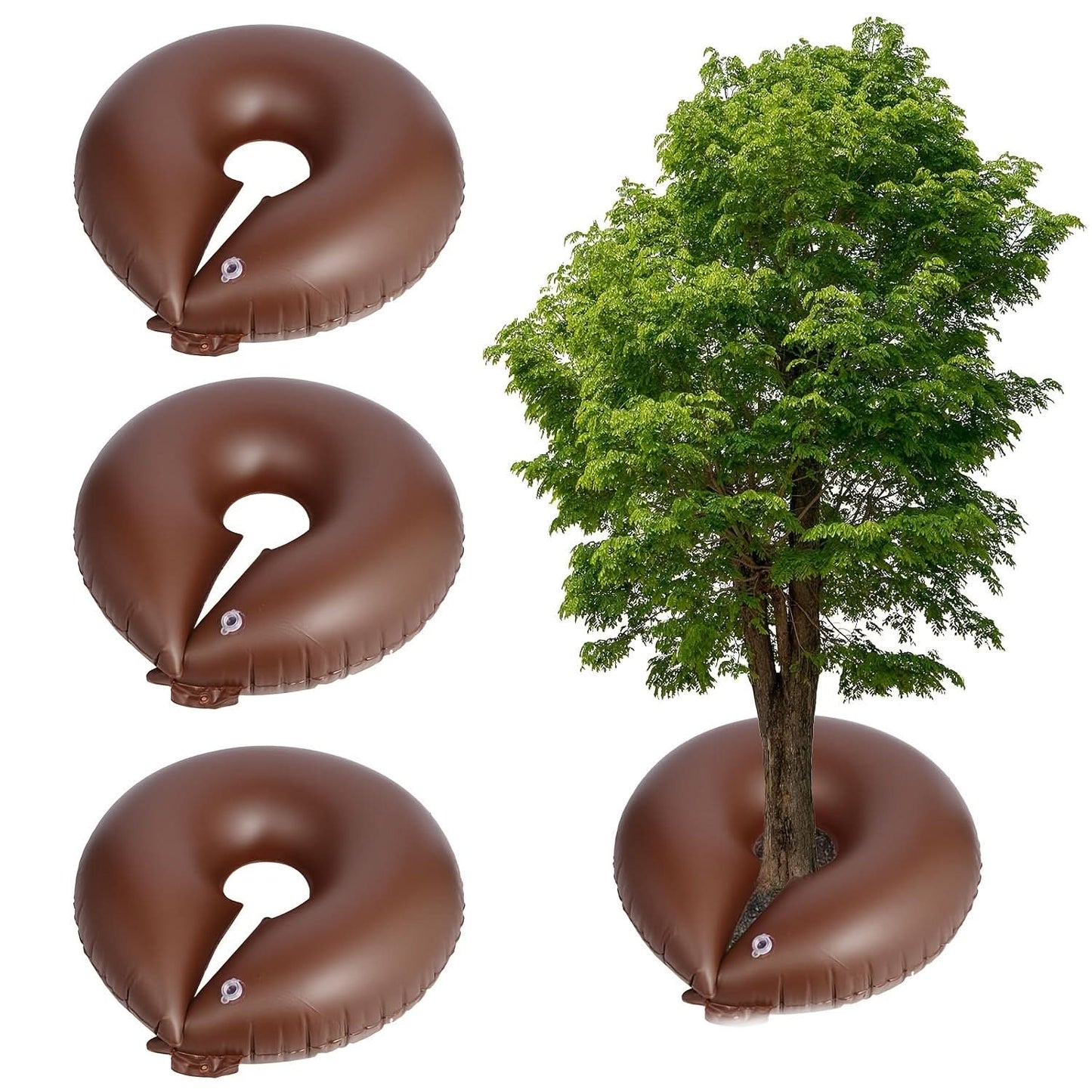 3-Pack 10-Gallon Tree Watering Bags – Slow-Release PVC Irrigation Rings