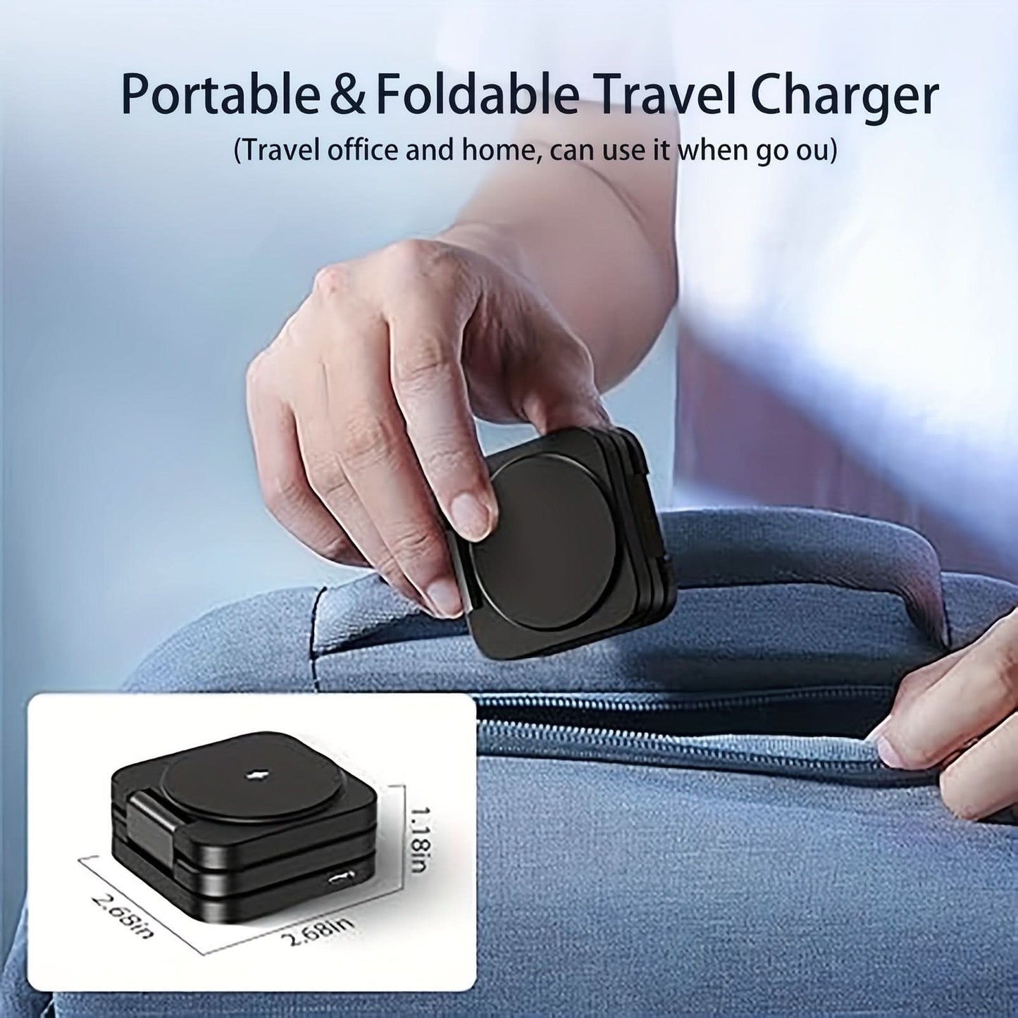 15W Magnetic 3-in-1 Wireless Charging Station