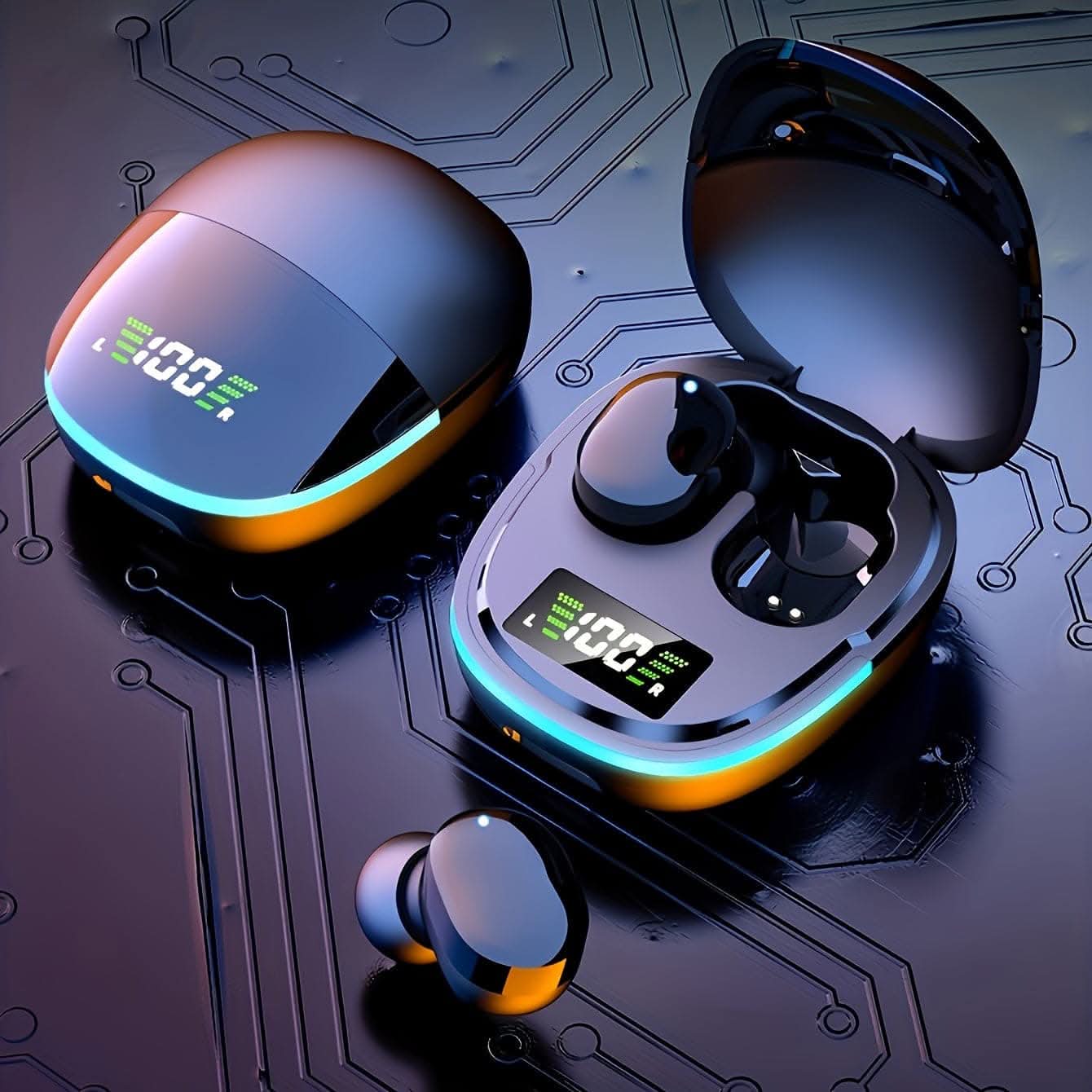 2024 New Wireless Earphones with LED Display - Touch Control TWS Earbuds
