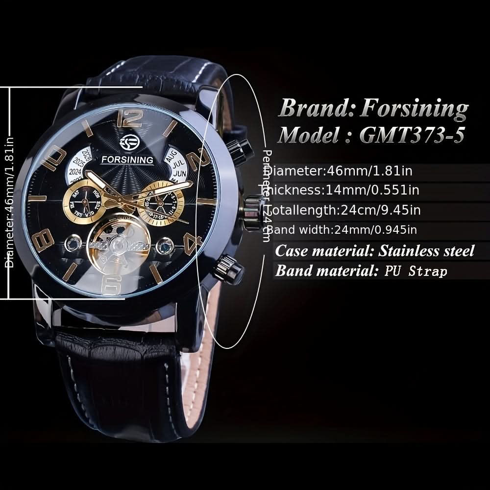 Men's Tourbillon Mechanical Watch - Luxury
