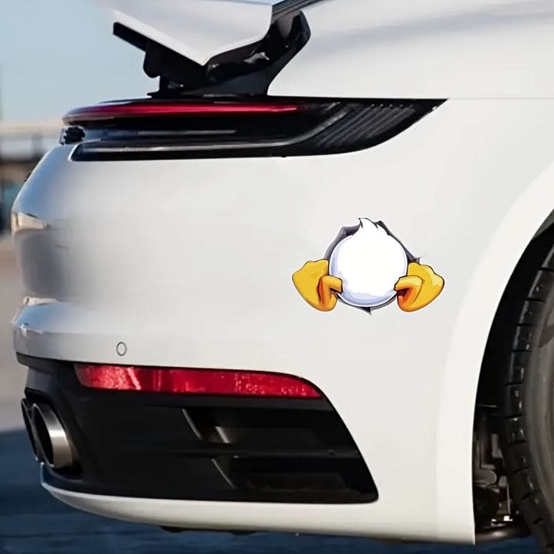 Stuck Duck Tail Car Sticker – Durable for Vehicles, Laptops, Cups & More