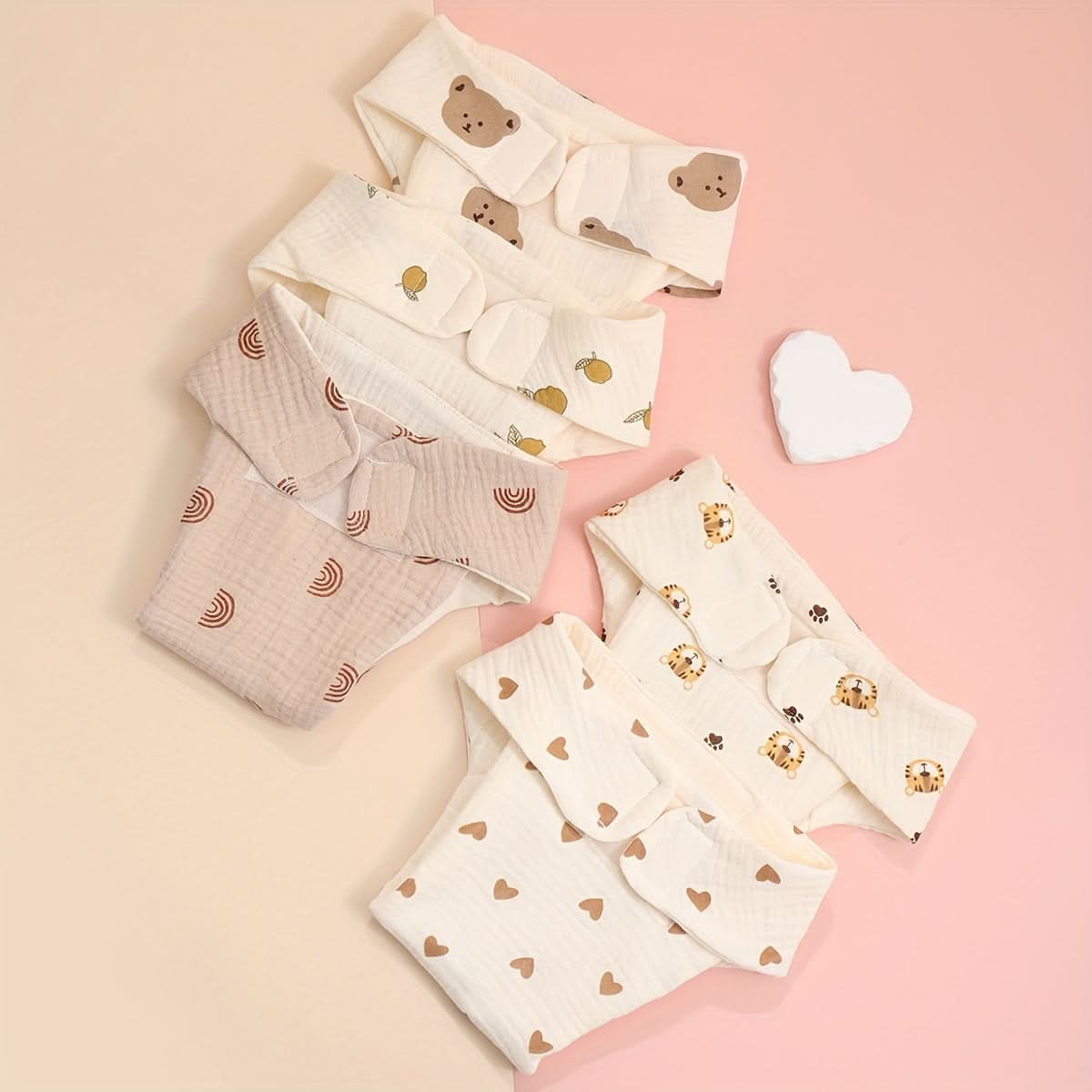 Ultra-Soft Washable Cotton Baby Diaper Pads-Printed