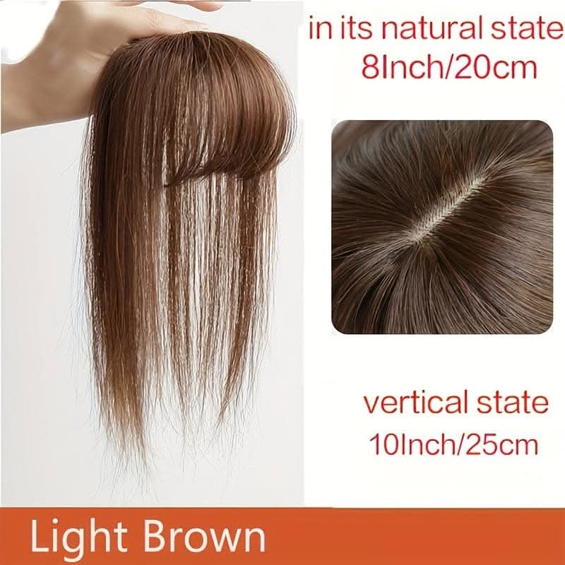 Vibrant Synthetic Hair Toppers with Bangs – Clip-In Hair Extensions