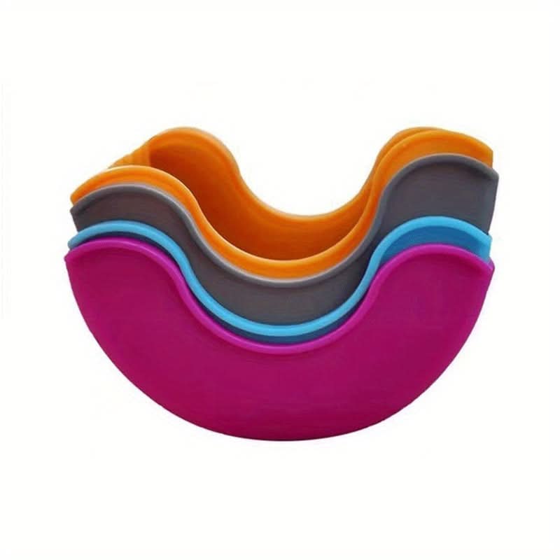 Silicone Hamburger Holder Set - No-Mess, Portable Trays