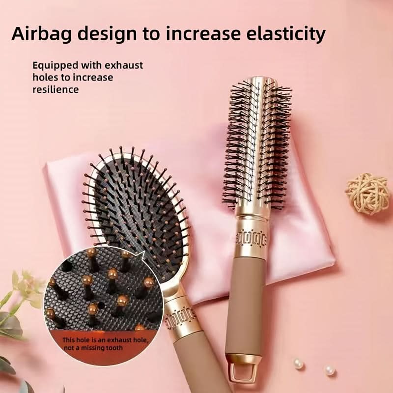 Women's Hair Brush Set with Air Cushion for Smooth