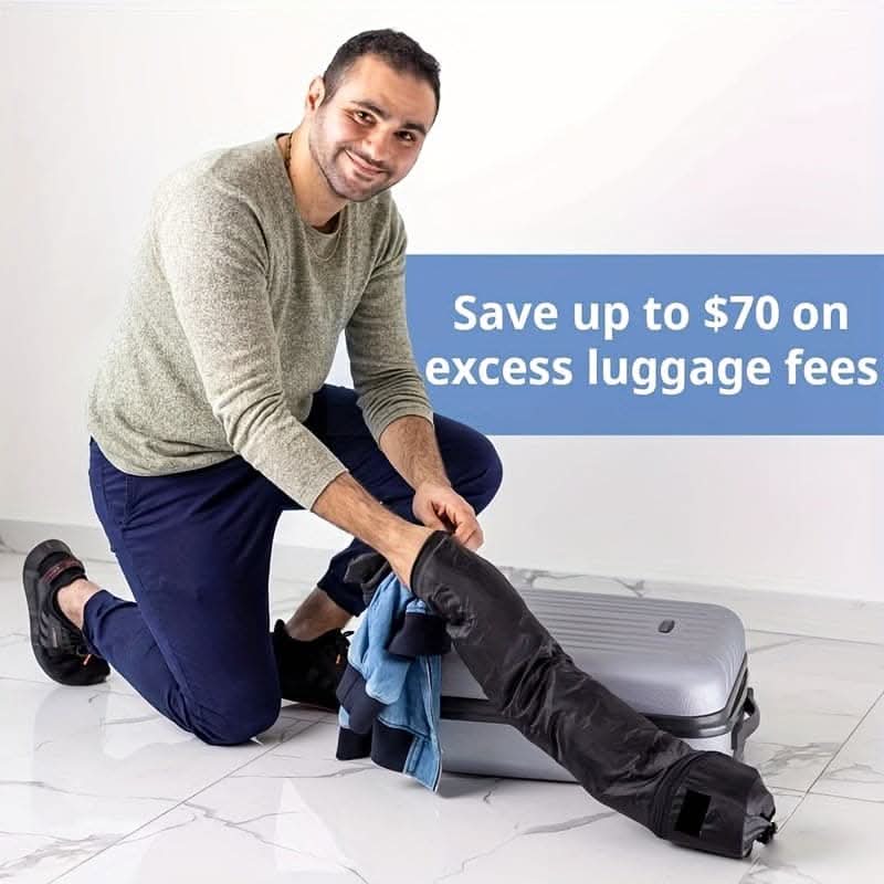 Versatile Neck Pillow – Fill with Clothes, 3-in-1 Travel Essential