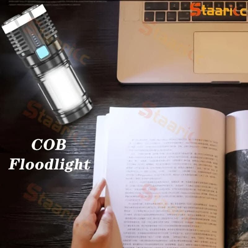 Staaricc USB Rechargeable LED Flashlight – 4 Modes