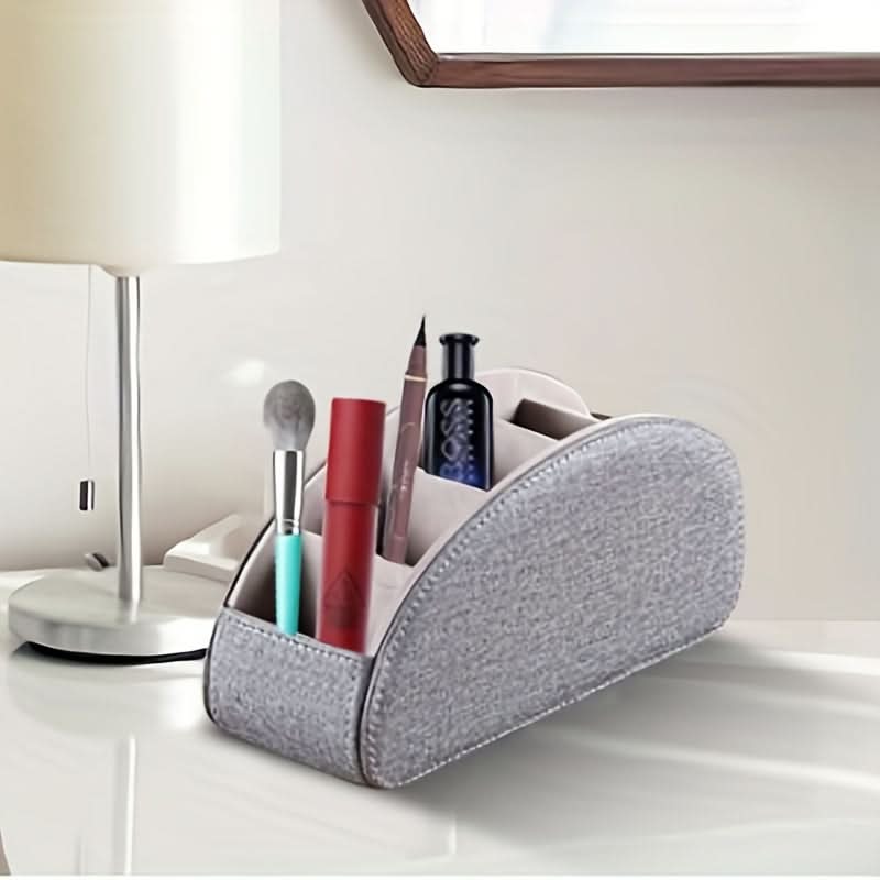 Luxurious PU Leather Remote Control Organizer