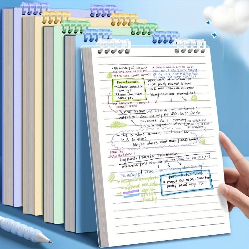 A5 Binder Notepad 60 sheets/120 pages lined daily planner Binder diary Diary Diary Study notes Work common in this school office