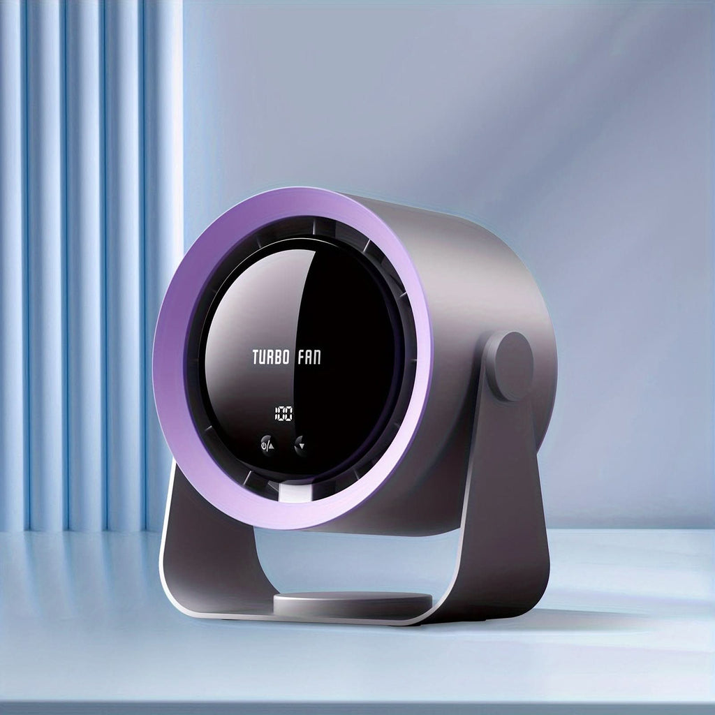 Turbine Fan - USB Charging with Digital Display Fan for Home, Office