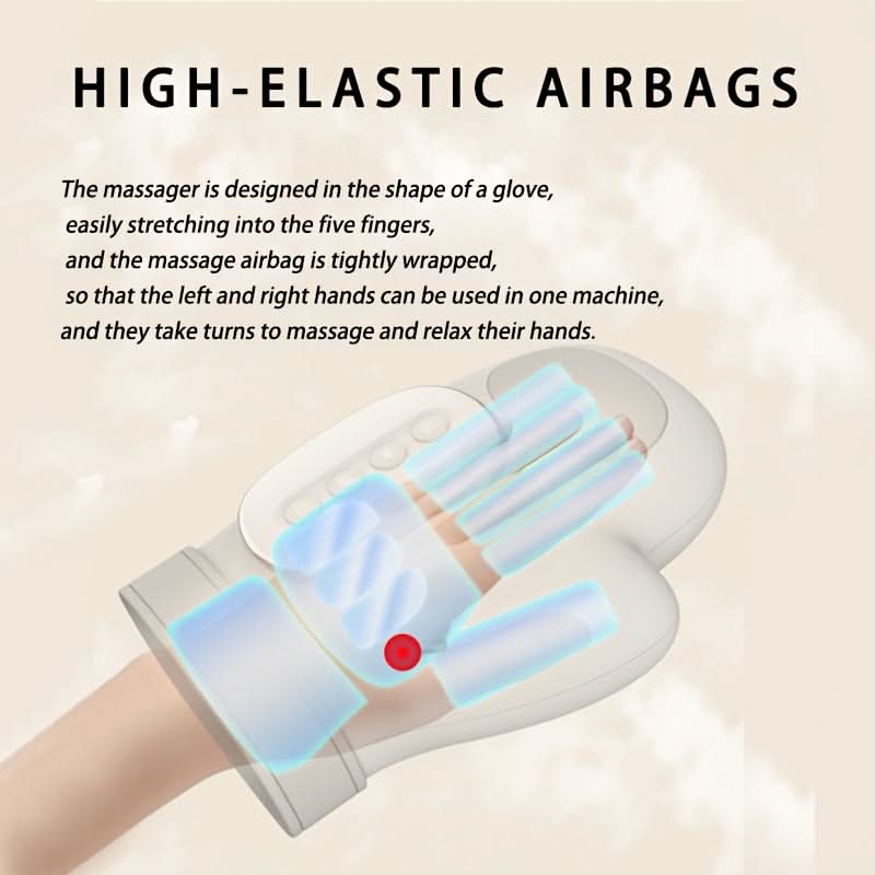 Smart Wireless Hand Massager with 5 Intensity Levels - Portable Kneading Massager