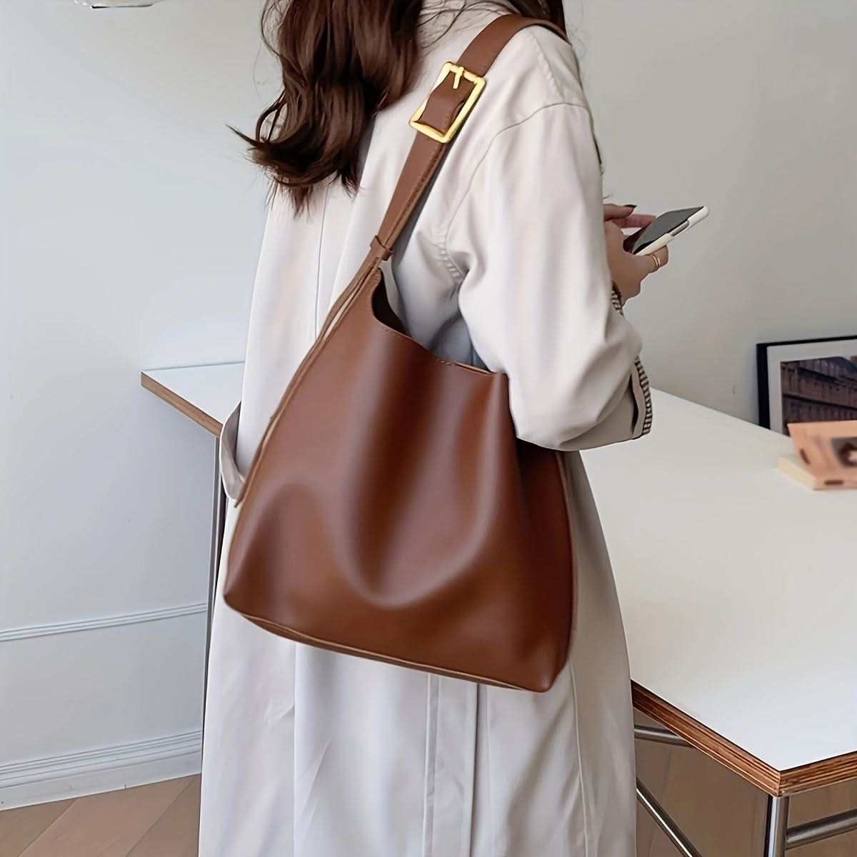 Stylish Casual Coin Purse and Tote Bag Set